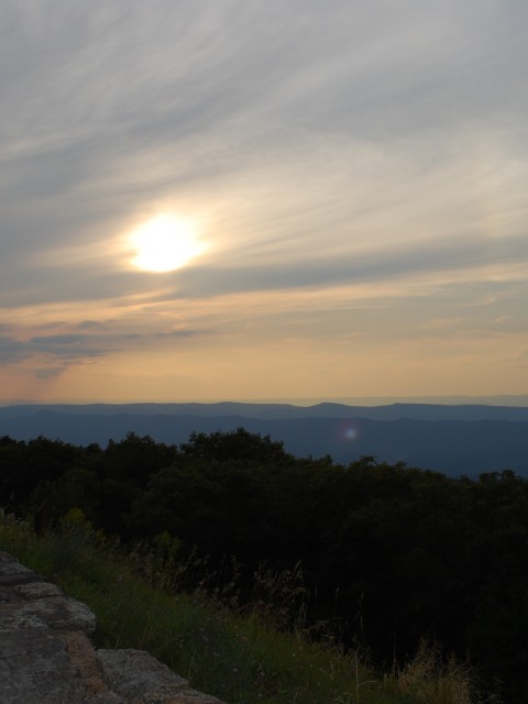 Sunset along Skyline Drive